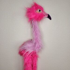 The Puppet Company Flamingo Marionette Pink Plush 38" Large